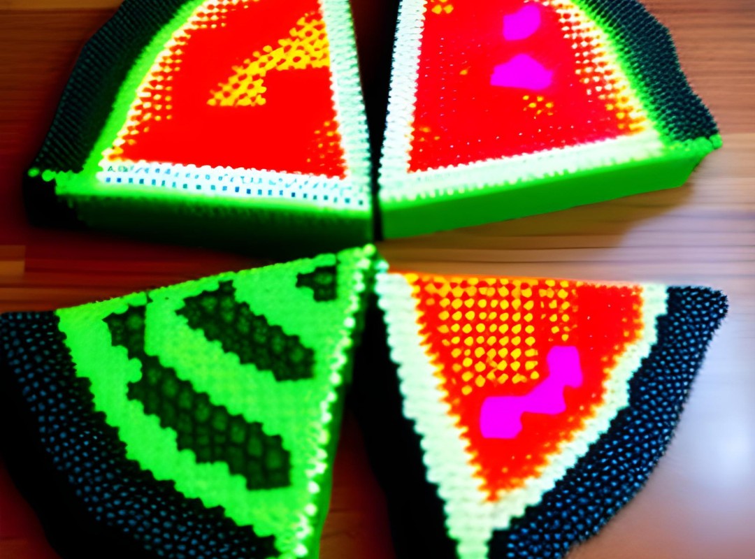 Easy Watermelon Perler Beads Patterns For Beginners Julie Ann Art