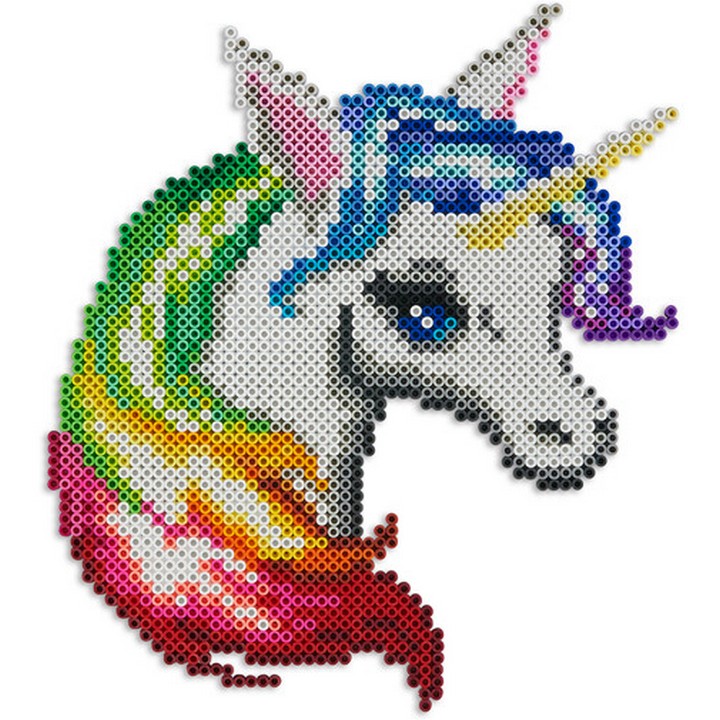 Easy Unicorn Perler Beads Patterns With Different Color Mixes