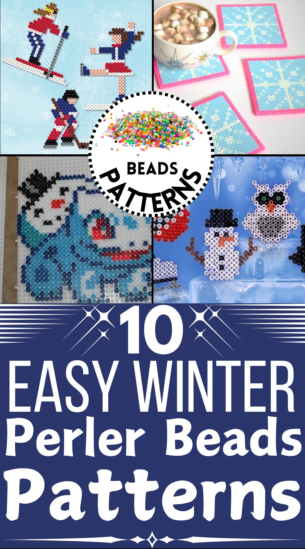 Easy Winter Perler Bead Patterns Julie Ann Art