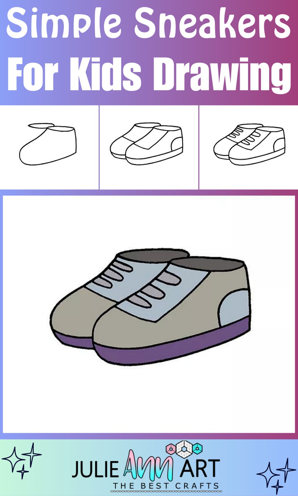 10 Easy Shoe Drawing Ideas For Kids To Try - Julie Ann Art