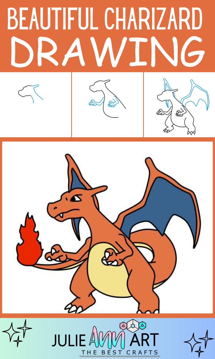 Simple And Beautiful Pokemon Charizard Drawing