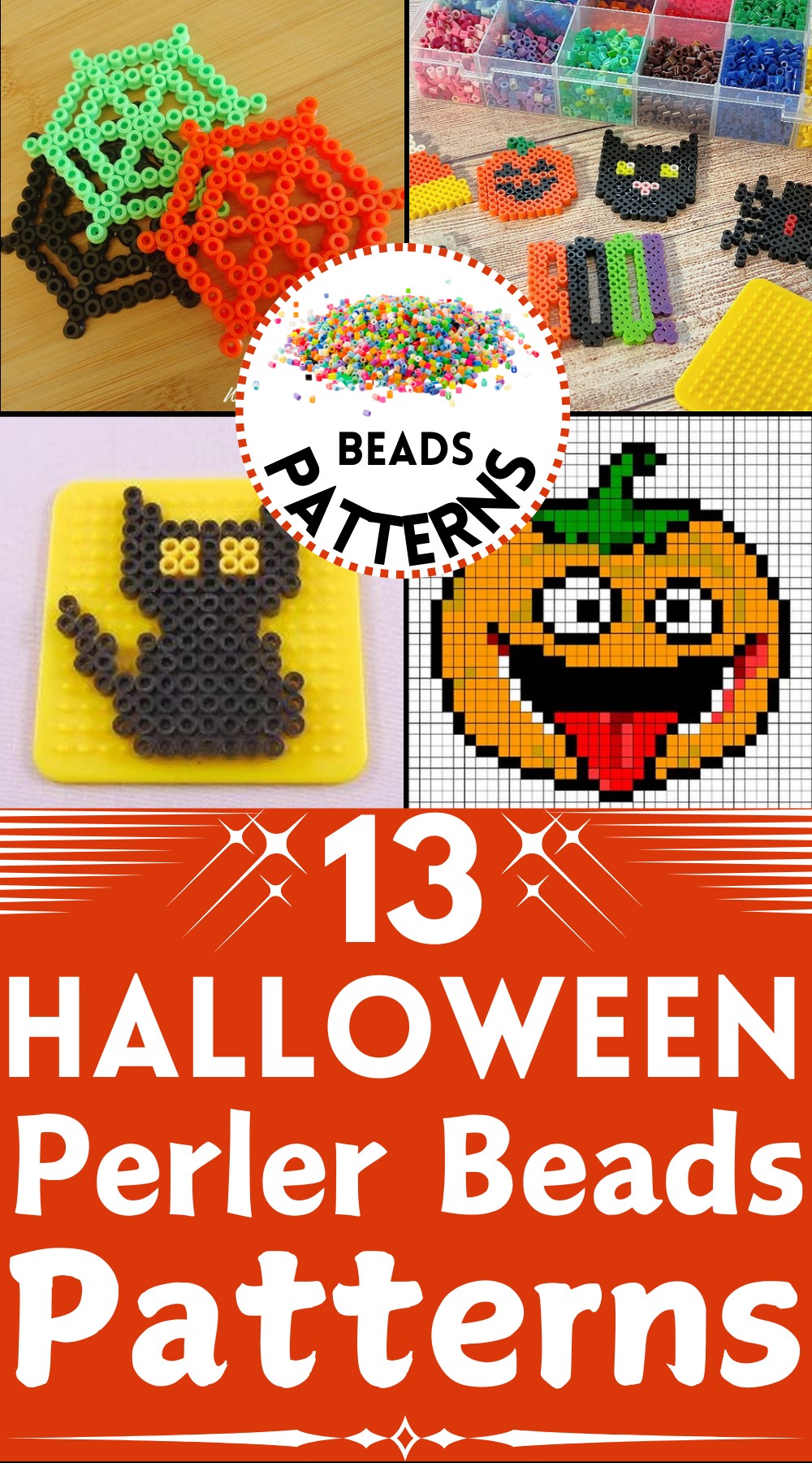 13 Halloween Perler Bead Patterns For Spooky Season - Julie Ann Art