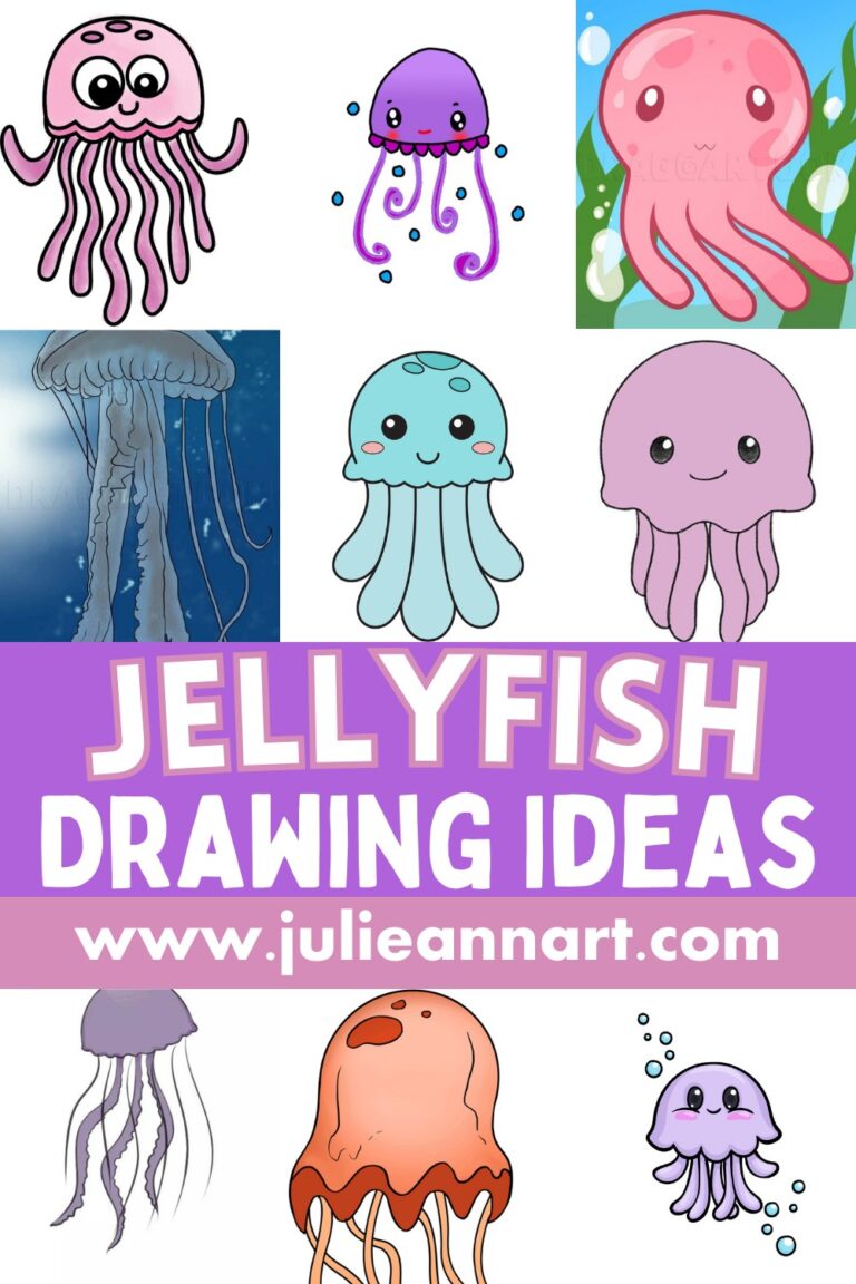 15 Jellyfish Drawing Ideas For Sea Lovers - Julie Ann Art