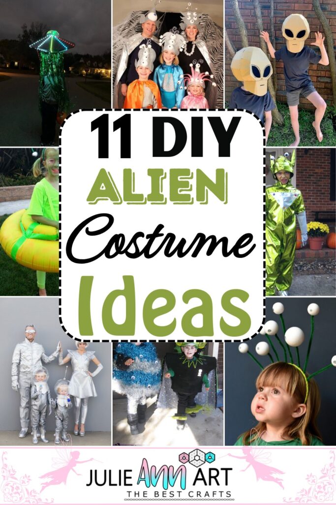 11 DIY Alien Costume Ideas For Space Fans To Try Julie Ann Art   DIY Alien Costume Ideas 1 683x1024 