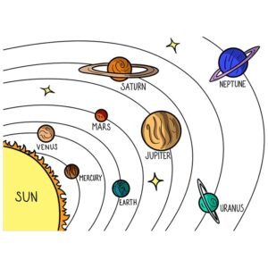 14 Easy Solar System Drawing Ideas For Little Astronauts - Julie Ann Art