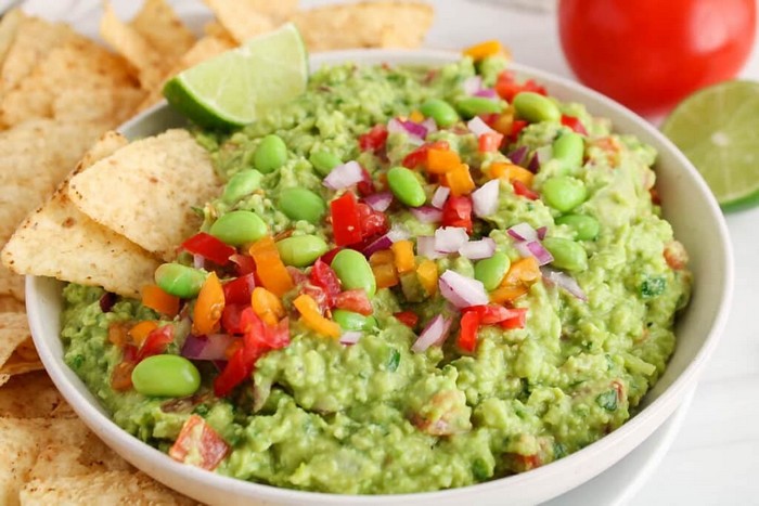 High-protein Edamame Guacamole