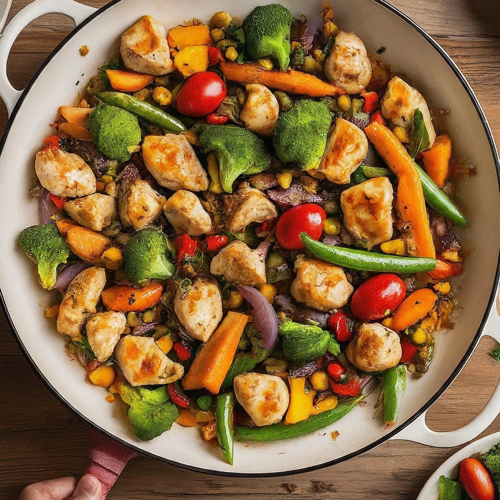 Chicken And Vegetables Skillet