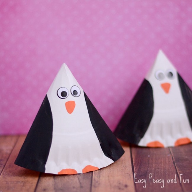 Rocking Paper Plate Penguin Craft