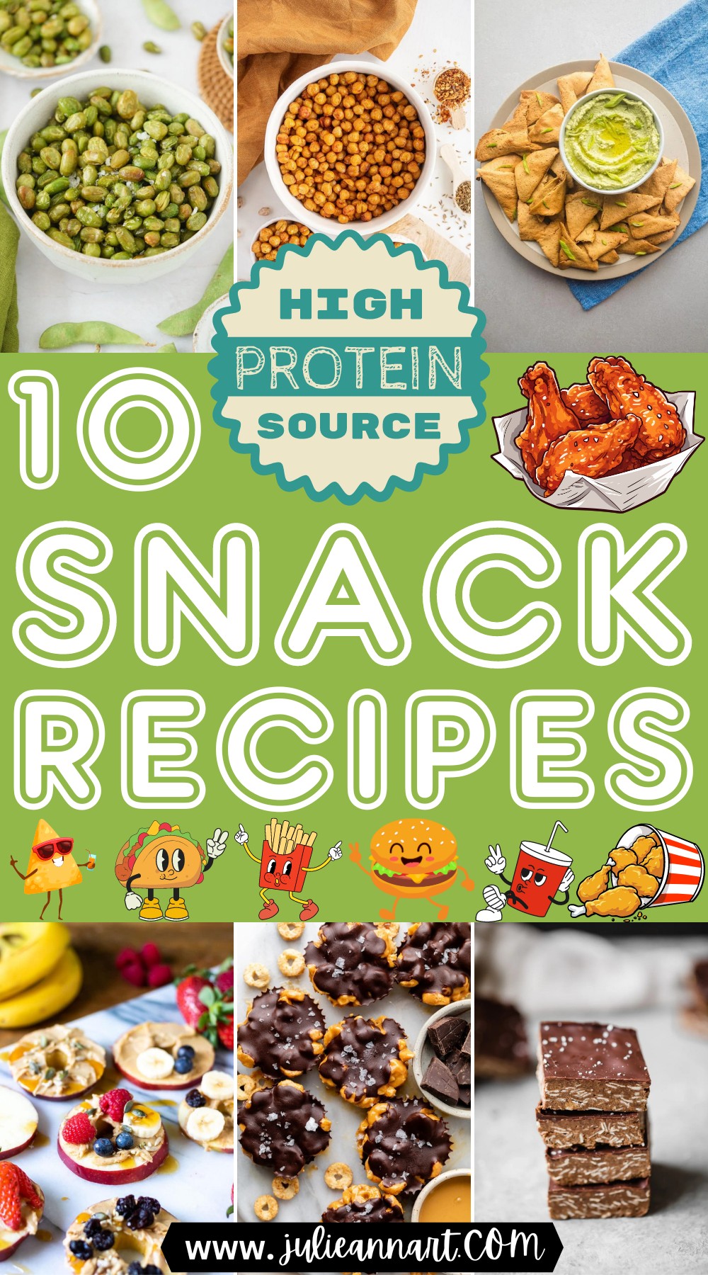 10 High Protein Snack Recipes For Health Conscious Persons - Julie Ann Art