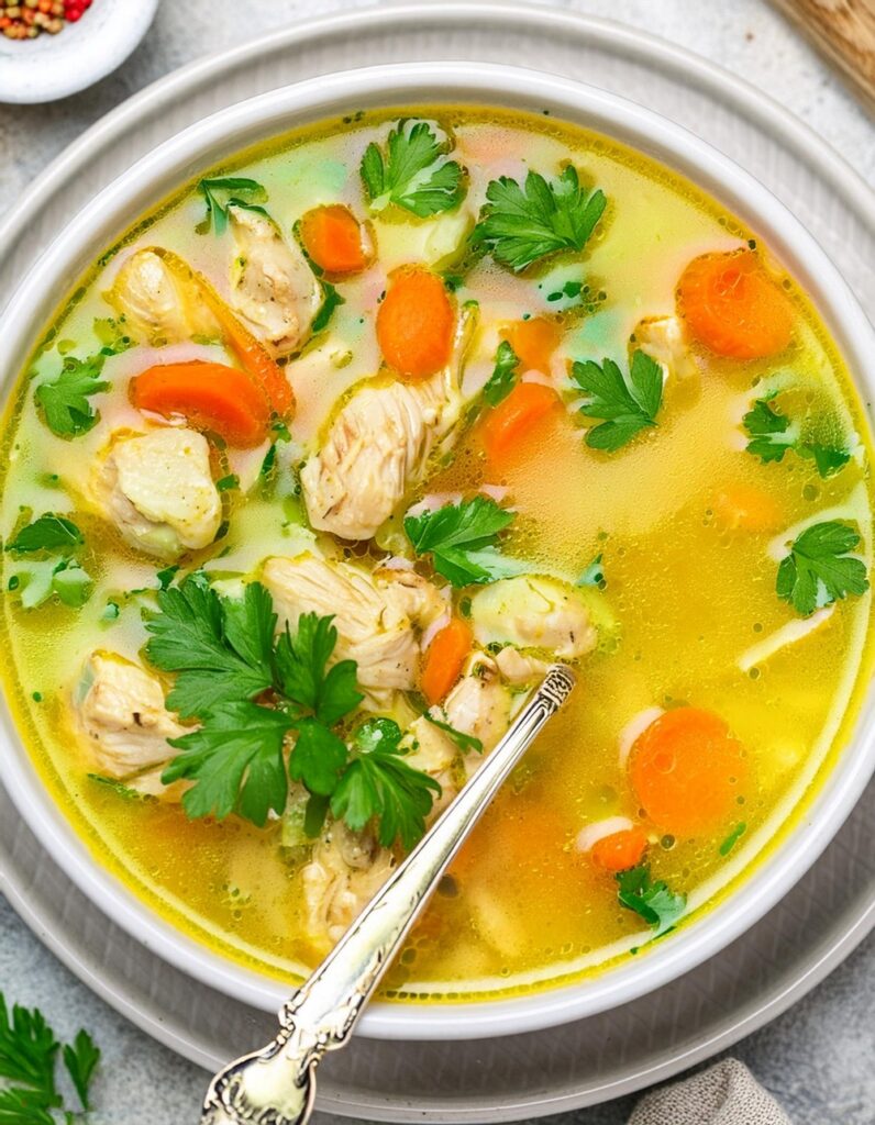 Healing Anti-inflammatory Turmeric Chicken Soup Recipe - Julie Ann Art