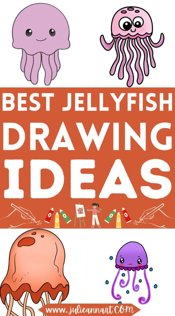 15 Jellyfish Drawing Ideas For Sea Lovers - Julie Ann Art