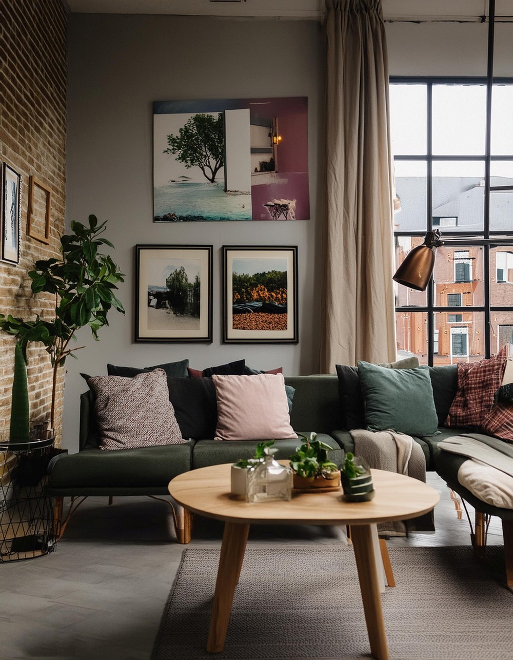 Decorating Ideas for Studio Apartments With Creating a Gallery Wall 3