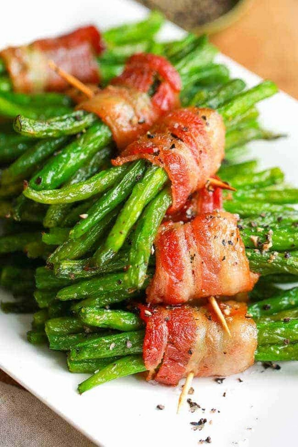 Bacon Wrapped Green Bean Bundles