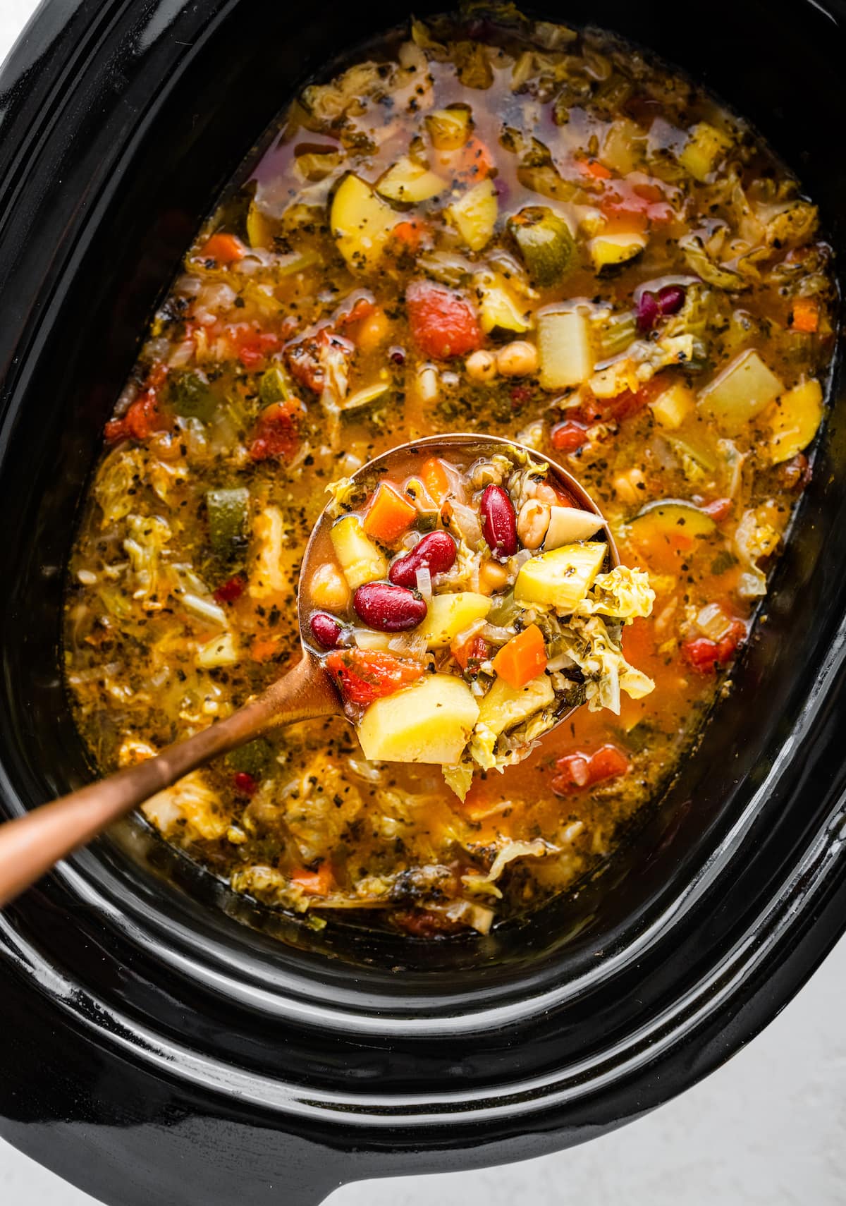Slow Cooker Minestrone Soup