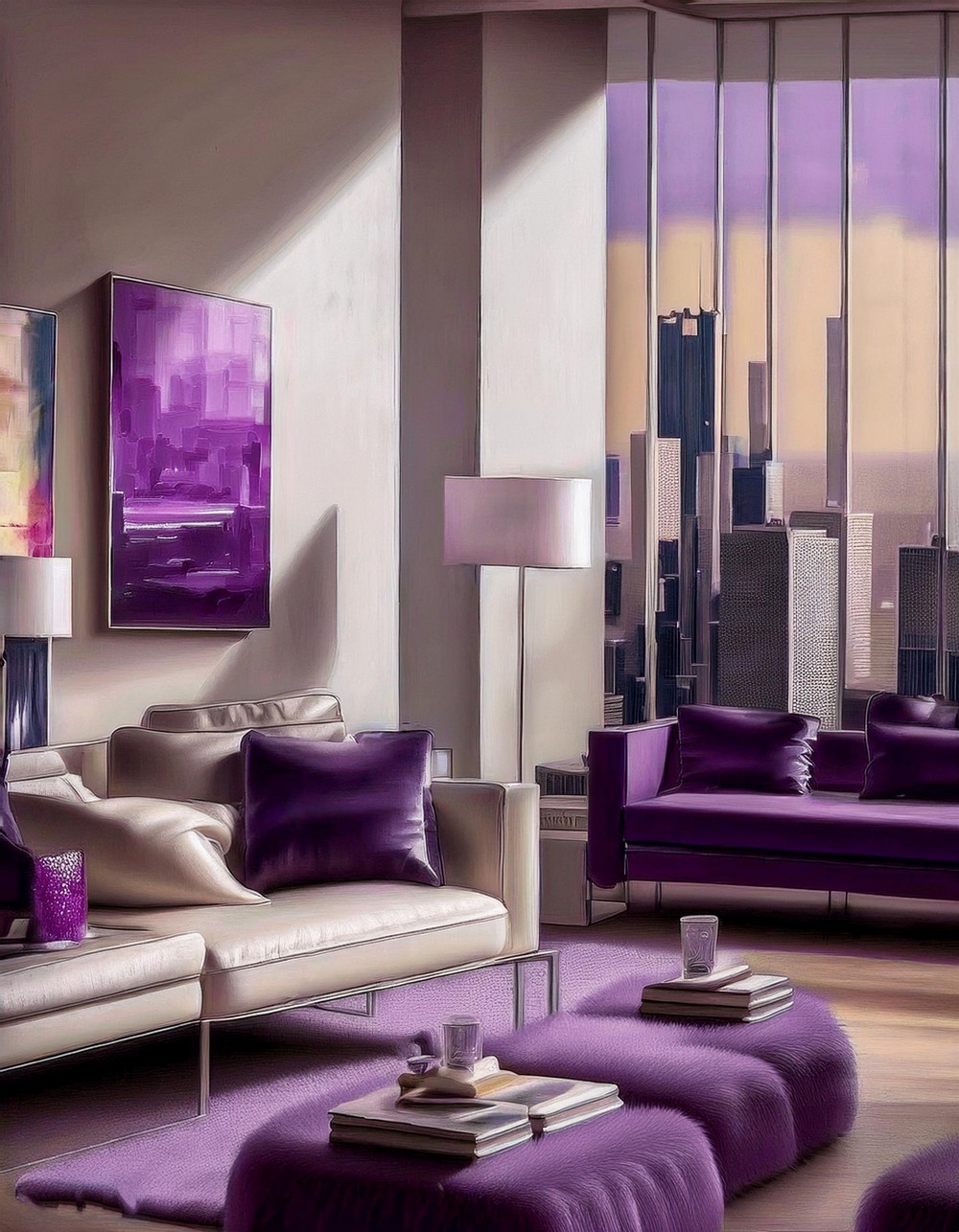 Statement Purple Accent Design