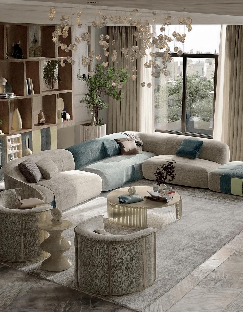 Urban Luxury Living Room Style